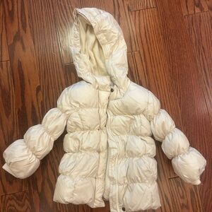 GAP Kids Ivory Puffer Jacket